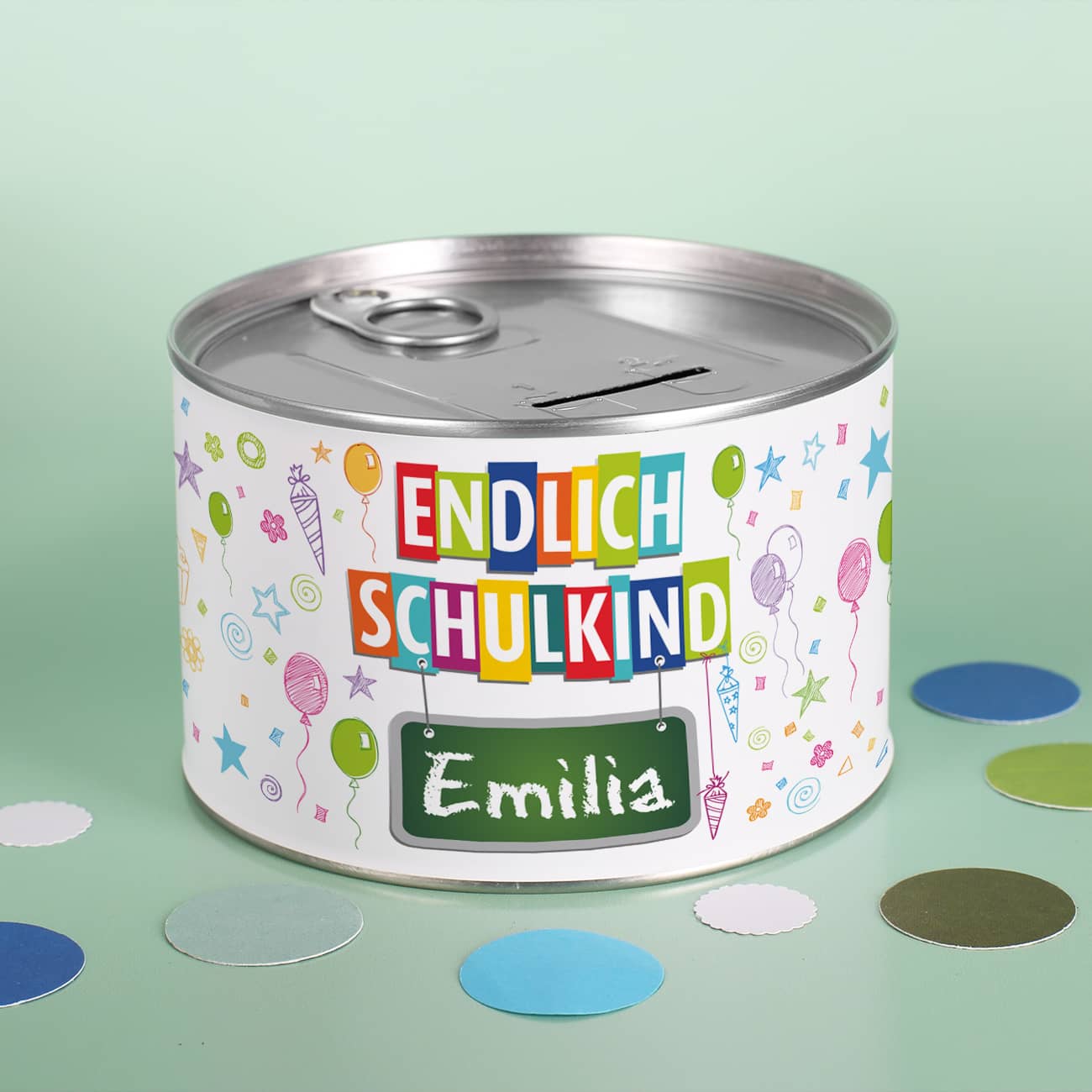 Spardose für Geldgeschenke zur Einschulung