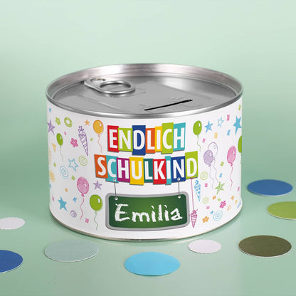 Spardose für Geldgeschenke zur Einschulung