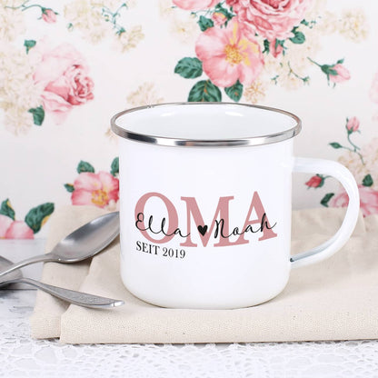 Moderne Metalltasse für die beste Oma