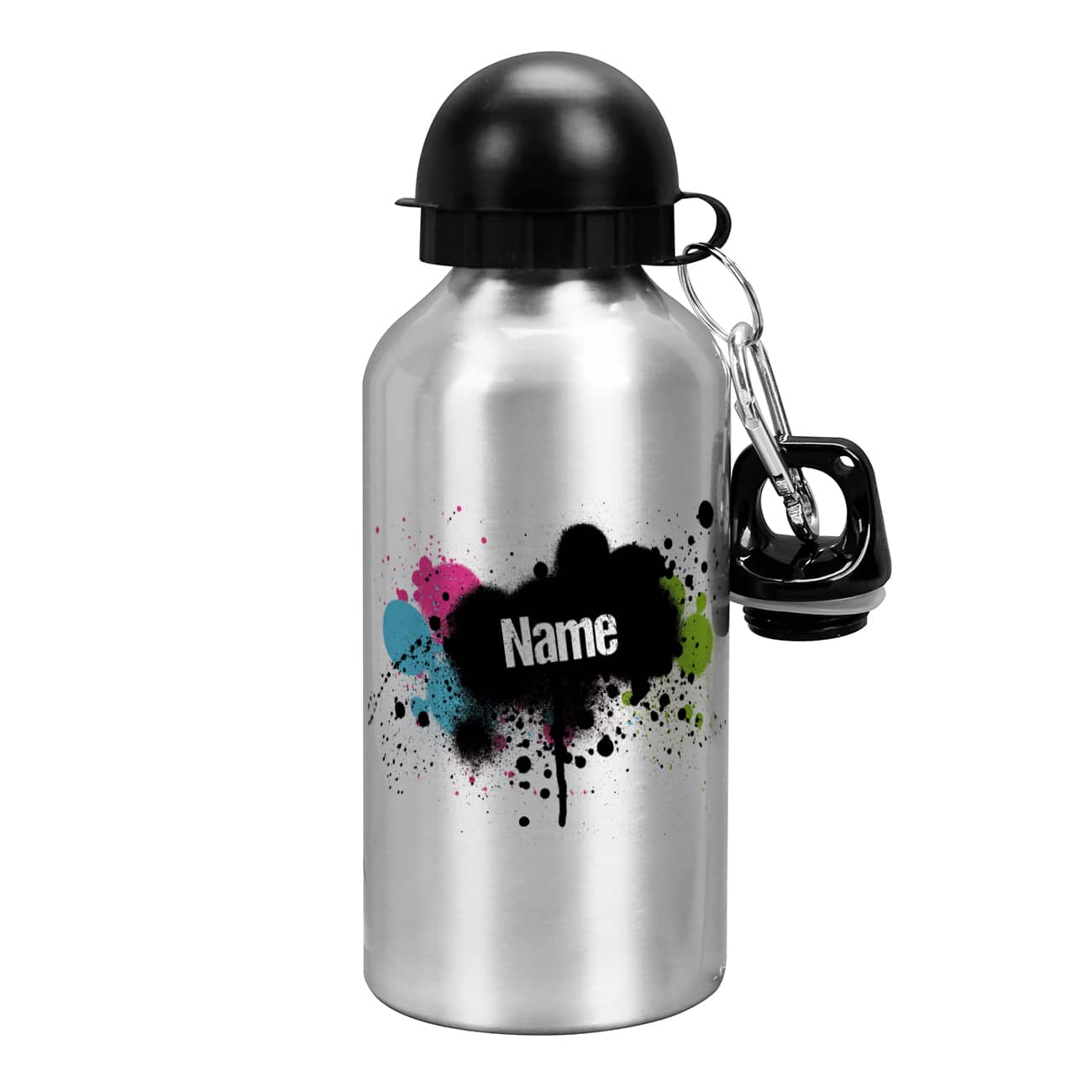 Trinkflasche mit Graffiti-Look mit Ihrem Wunschnamen