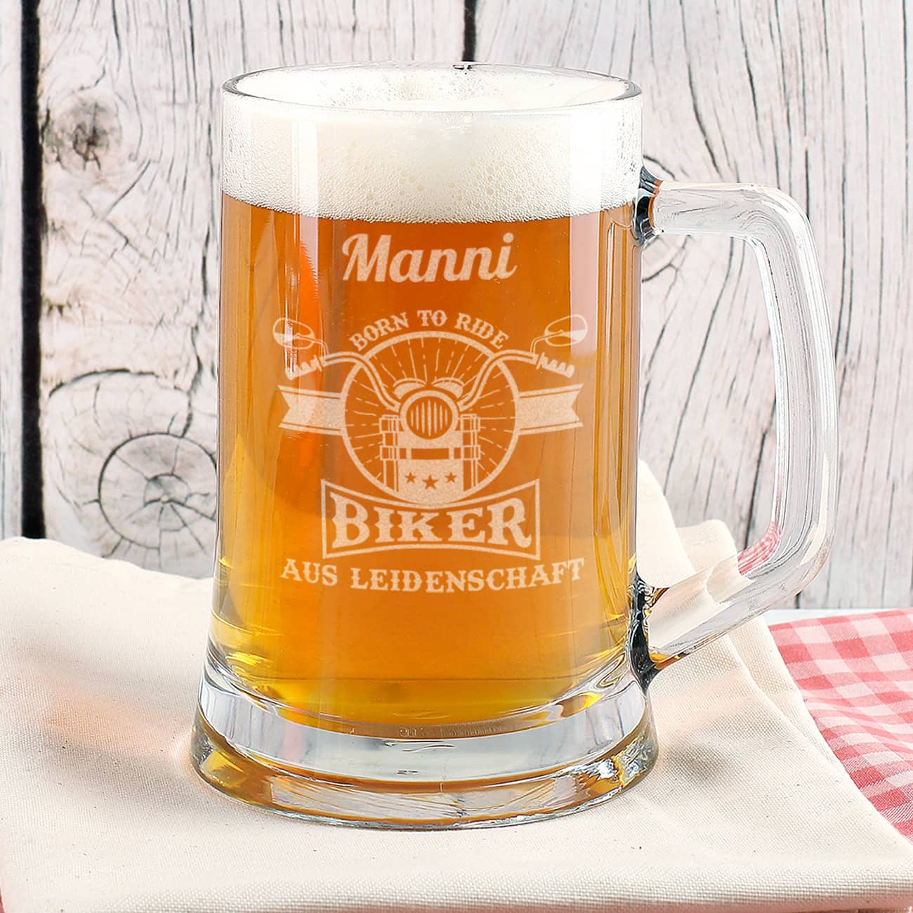 Bierkrug - Biker aus Leidenschaft