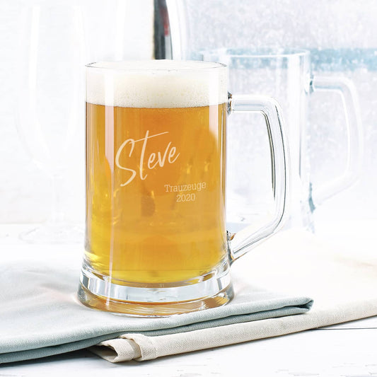 Persönlicher Krug für den Trauzeugen