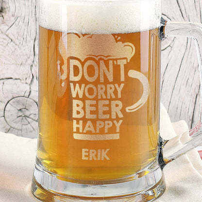 Hochwertiger Bierseidel mit Gravur mit Name nach Wunsch personalisiert