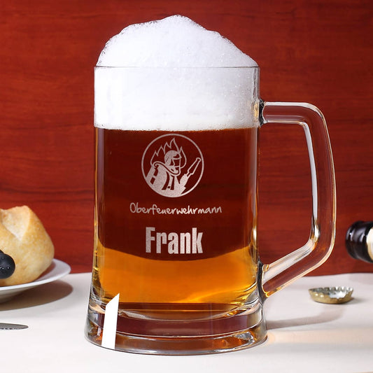 Bierseidel für Feuerwehrmänner