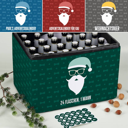 Bierkasten Adventskalender in verschiedenen Farben