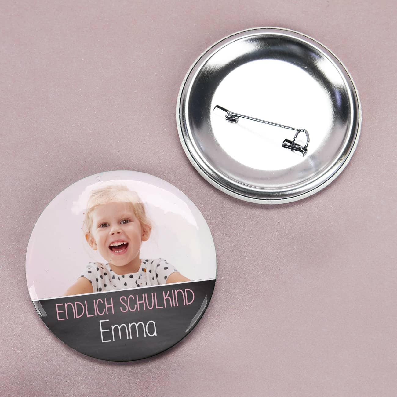 Fotobutton für Schulkinder