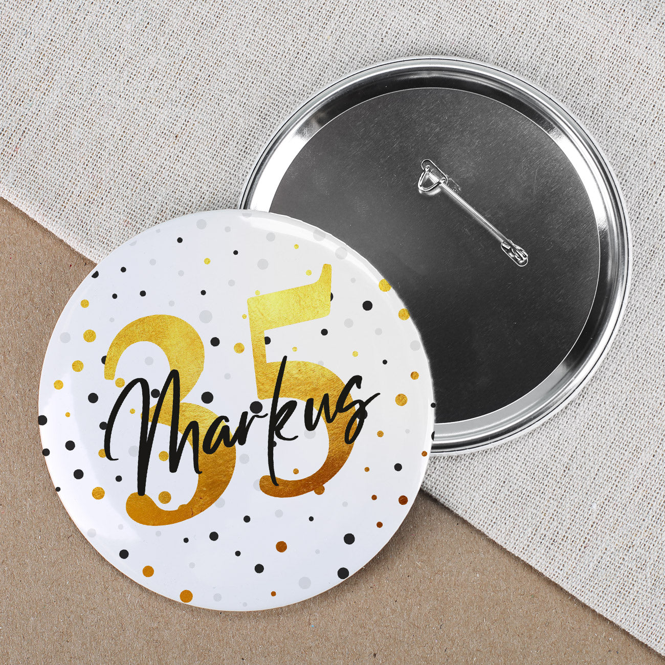 Ansteckbutton zum Geburtstag