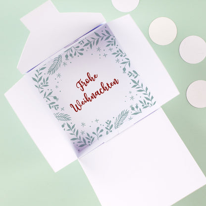 Eine süße Kleinigkeit zu Weihnachten - Faltschachtel mit 4 Lindorkugeln