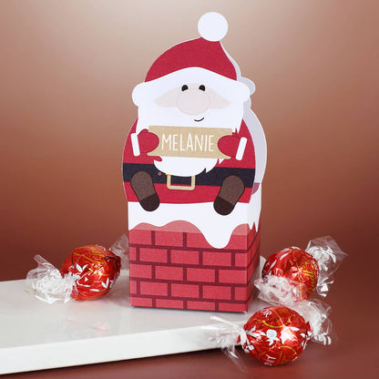 Weihnachtsmann Verpackung mit Schoko Füllung