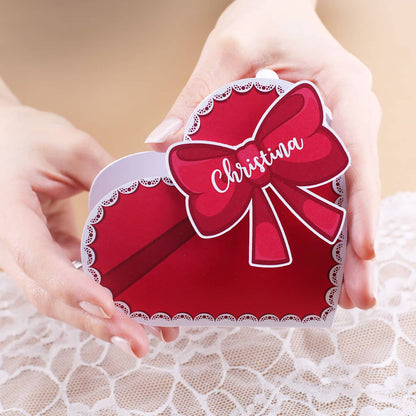 Optisch ansprechende Pralinenschachtel mit Personalisierung