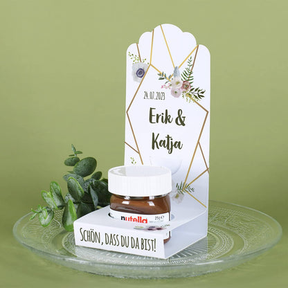 DIY-Faltaufsteller mit Ihren Wunschangaben bedruckt ideal für kleine Gastgeschenke
