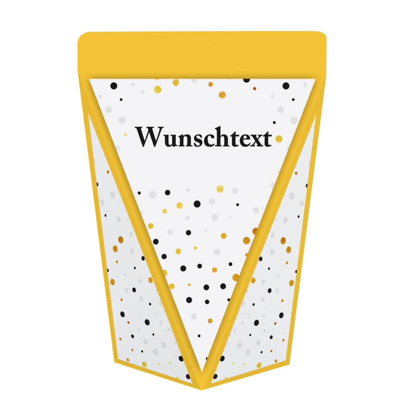mit Wunschtext bedruckt