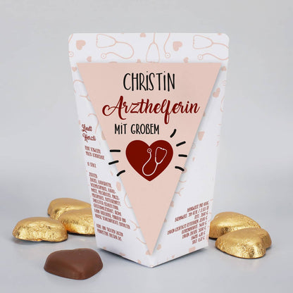 Geschenktüte mit Schoko-Herzen