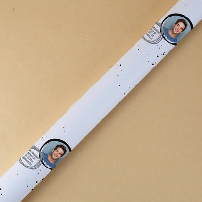 Geschenkpapier mit Foto und Wunschtext zu vielen Anlässen