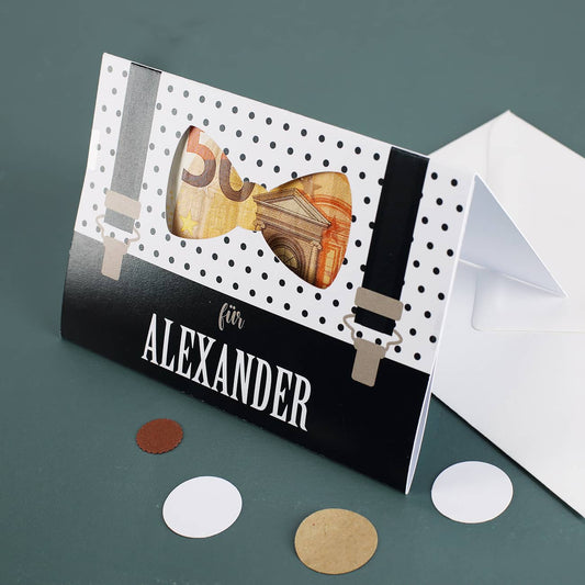 Klappkarte für Männer für Geldgeschenke