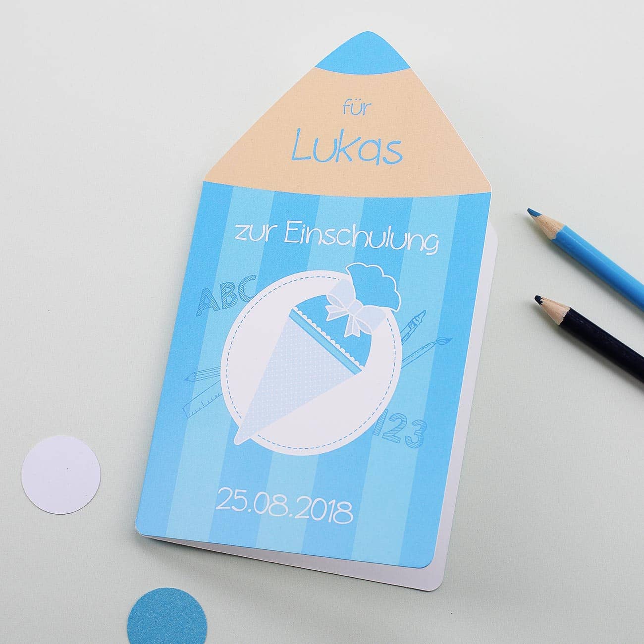 Karte zur Schuleinführung