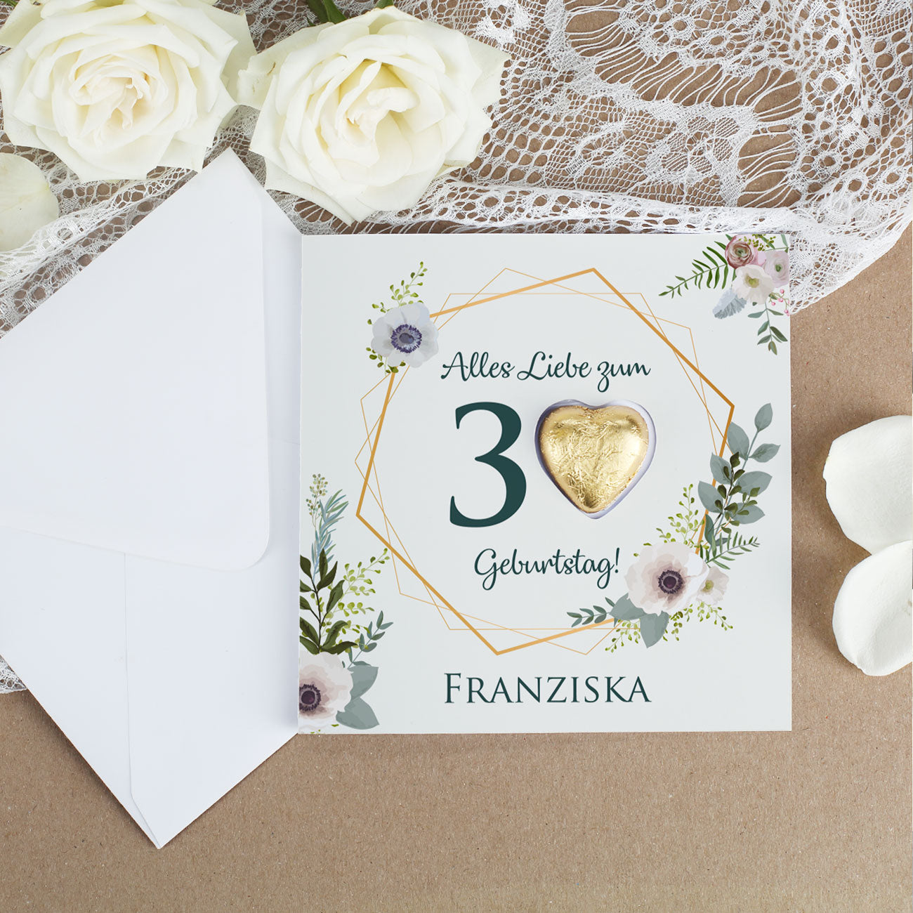 Mit goldenem Lindt Schokoherz