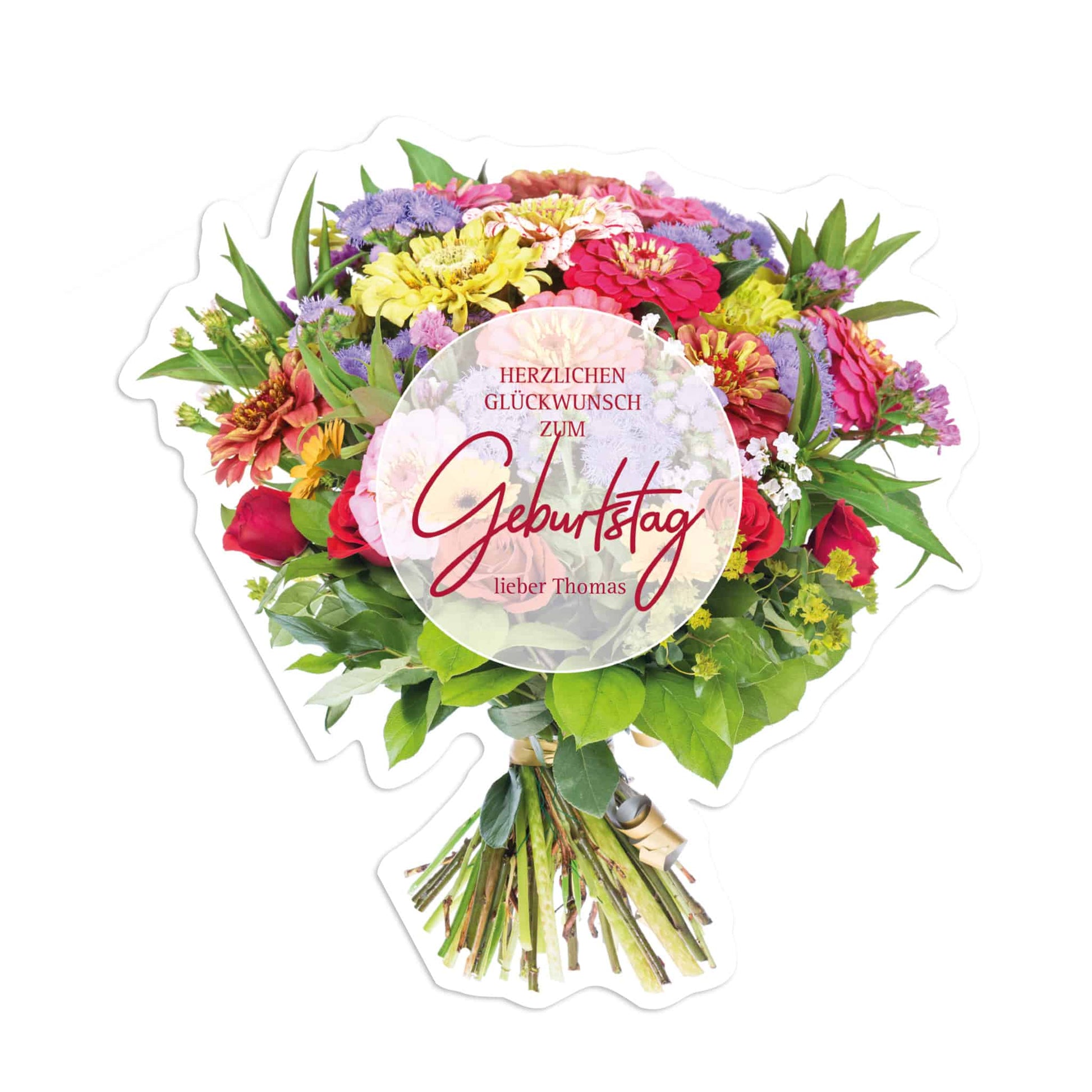 Große Geburtstagskarte mit Name personalisiert