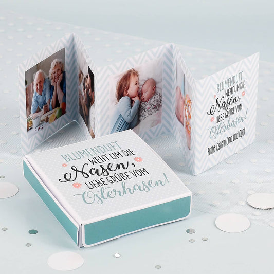 Geschenk zu Ostern / Mini Fotobuch mit toller Geschenkbox