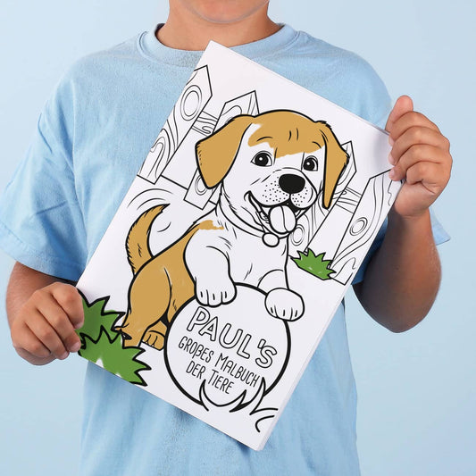 Persönliches Tier-Malheft mit 24 tollen Bildern zum Ausmalen