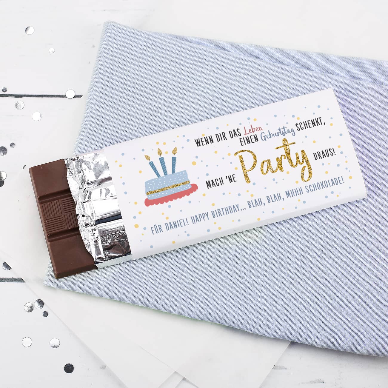 Schokolade zum Geburtstag ...mach 'ne Party draus