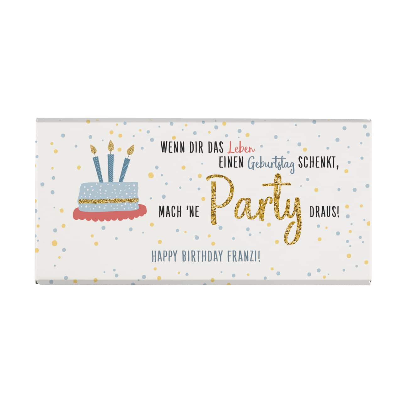 Schokolade zum Geburtstag