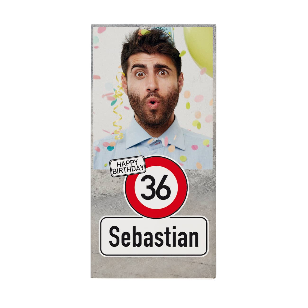 Foto-Schokolade zum Geburtstag