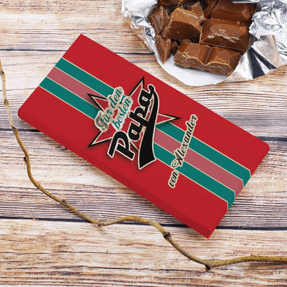 Bester Papa - 100 g Schokolade für Ihren Vater