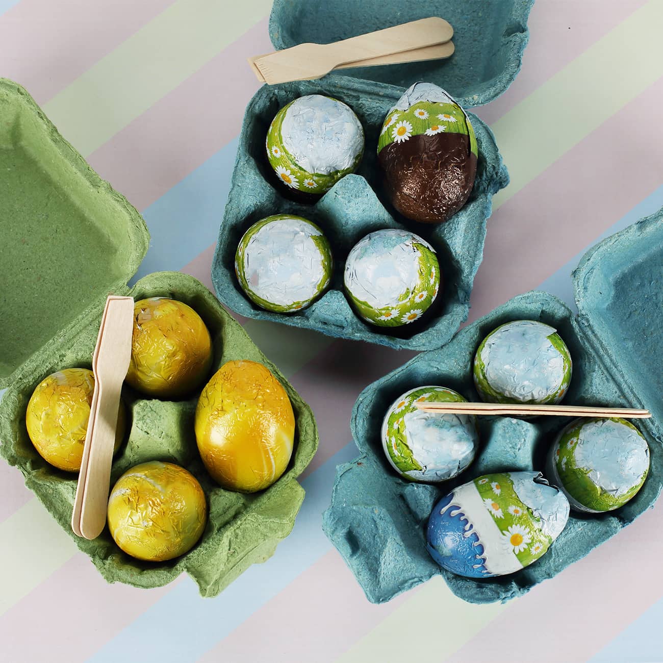 Wahl aus Eierlikörcreme, Milchcreme oder Kakaocreme