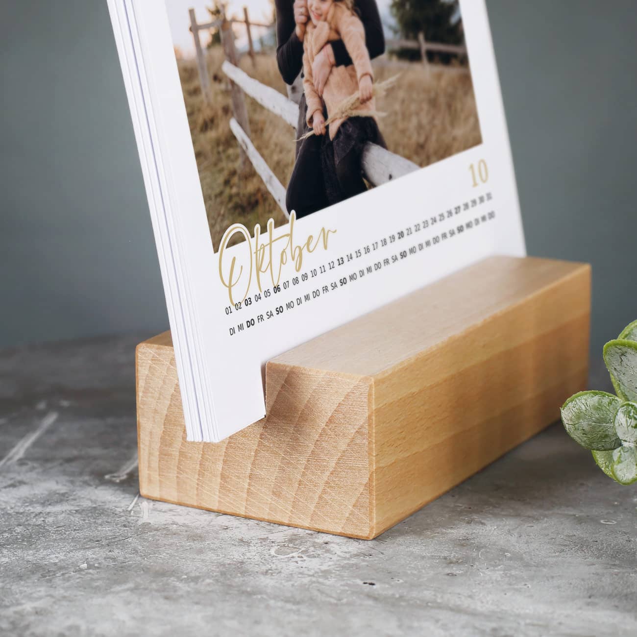 Bedruckter Tischkalender für Papa