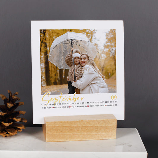Tischkalender 2027 für die beste Oma mit Ihren Fotos