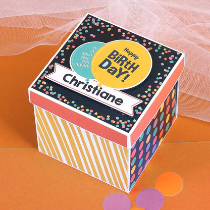 Happy Birthday - Überraschungsbox zum Geburtstag Explosionsbox