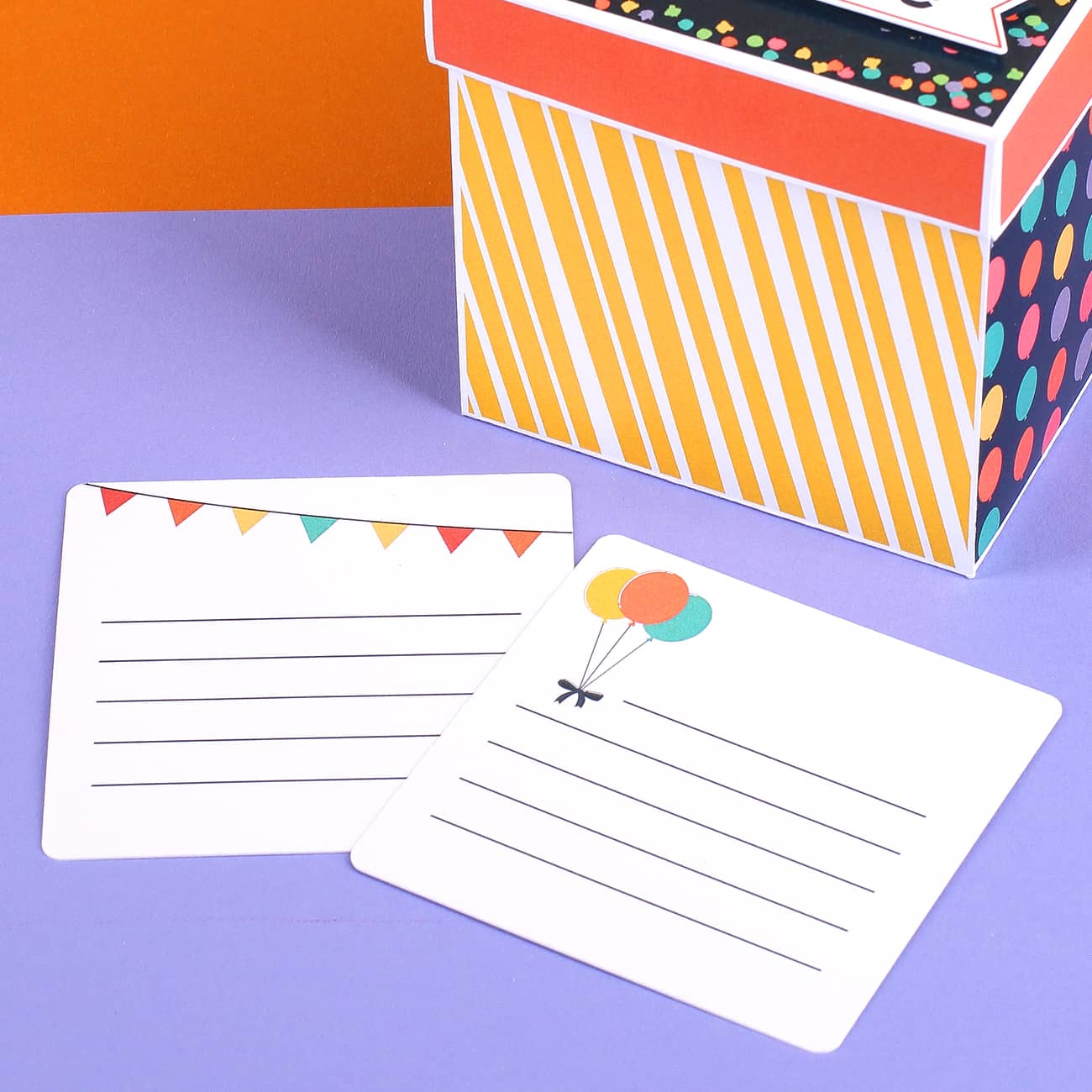 Explosionsbox zum Geburtstag - Einschieber