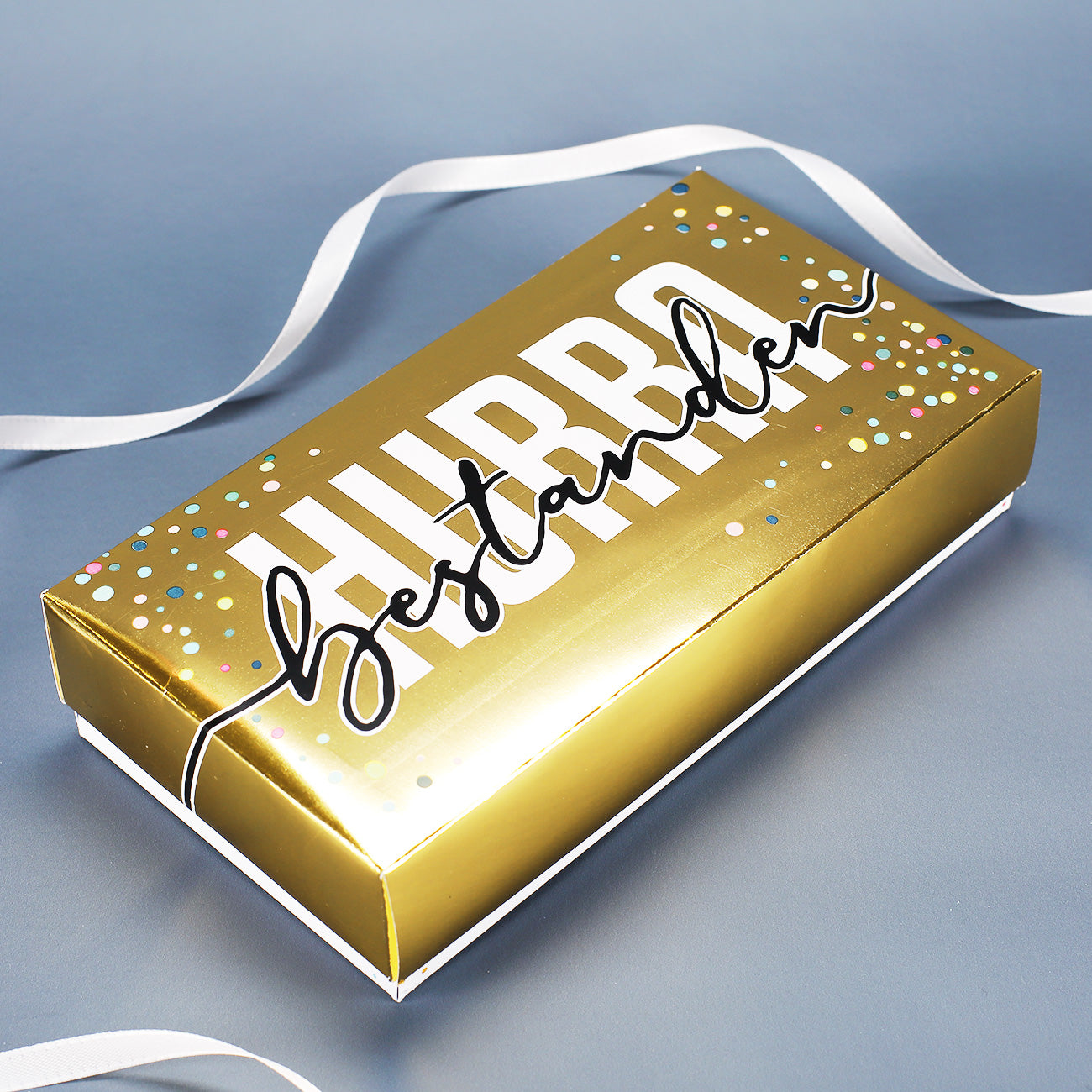 HURRA bestanden! - Goldbox für Geldgeschenke zur bestandenen Prüfung