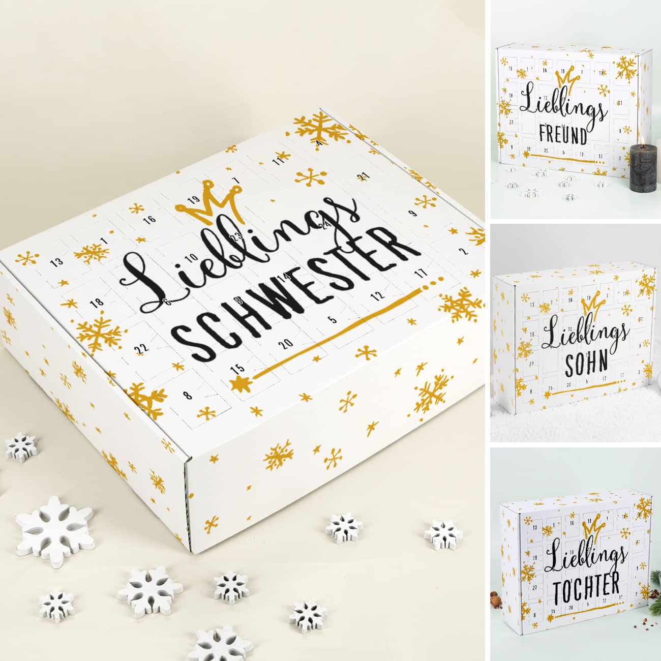 Adventskalender zum selber füllen für Ihren Liebling