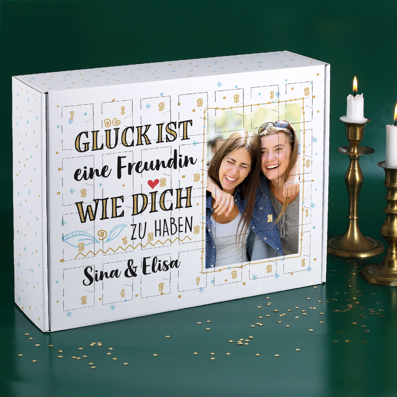 Glück ist... DIY Adventskalender mit Foto und Wunschtext