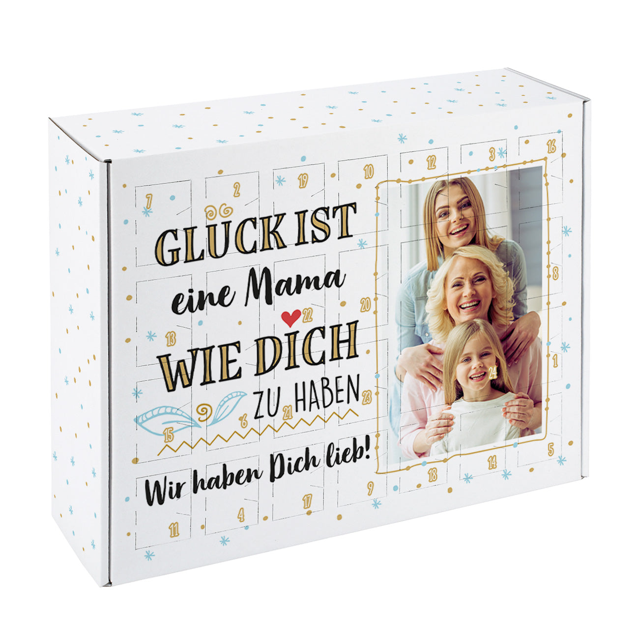 Glück ist... DIY Adventskalender mit Foto und Wunschtext