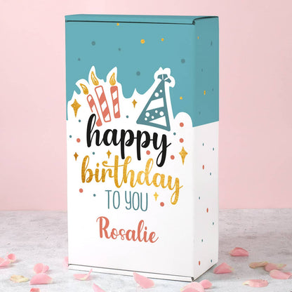 Geschenkkarton im Hochformat als persönliche Verpackung für Präsente