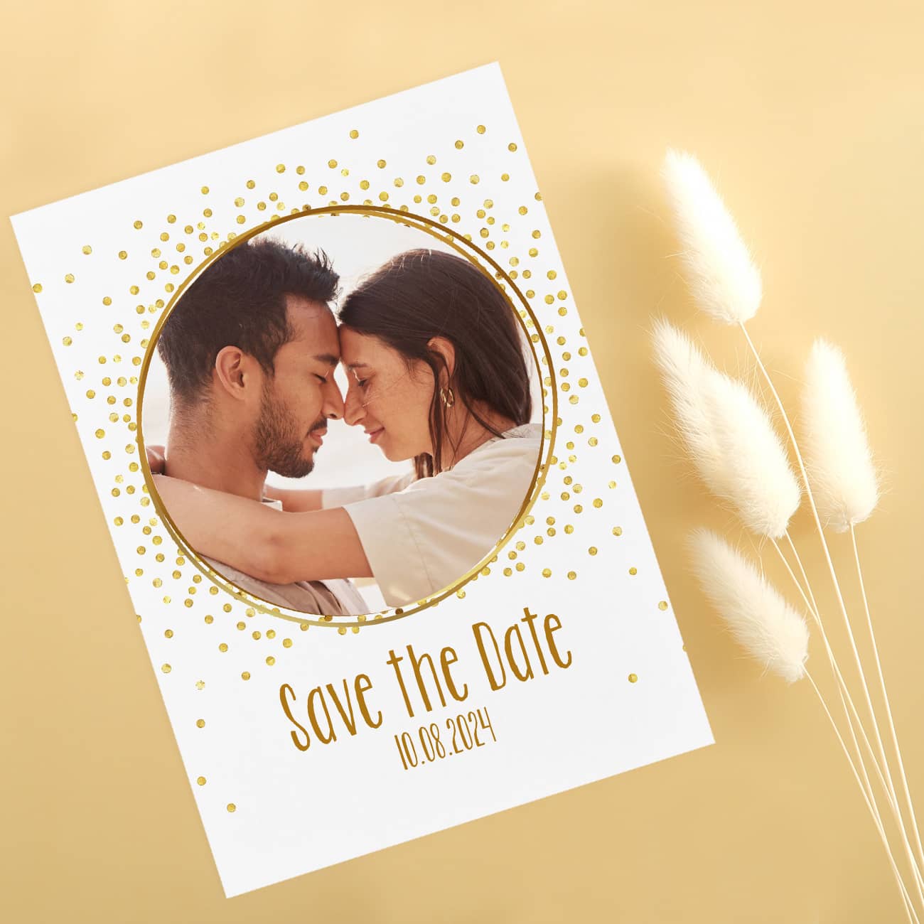 Wunderschöne Save the Date Karten rundum personalisiert
