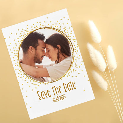 Wunderschöne Save the Date Karten rundum personalisiert
