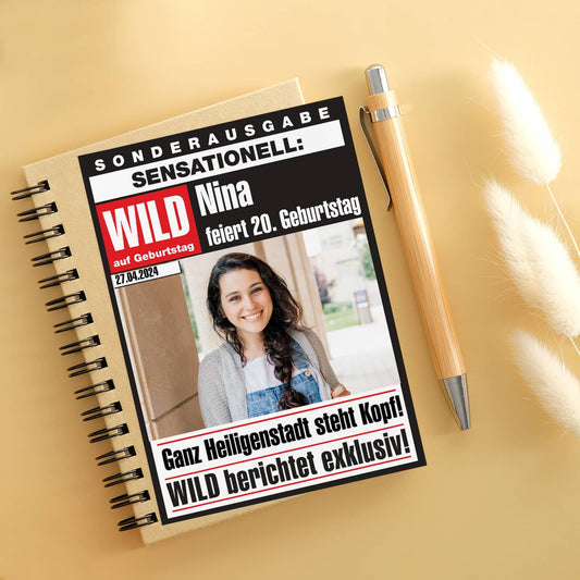 Witzige Einladungskarten zum Geburtstag mit Text personalisiert