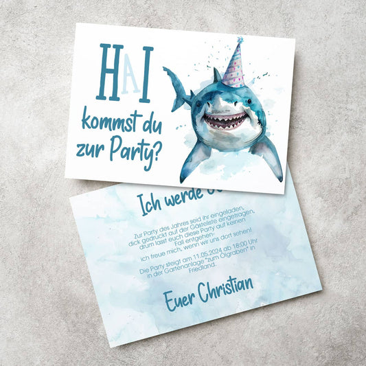 Lustige Einladungskarte zum Geburtstag