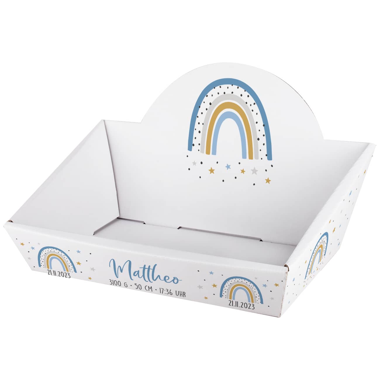 Personalisierter Geschenkkorb zur Geburt