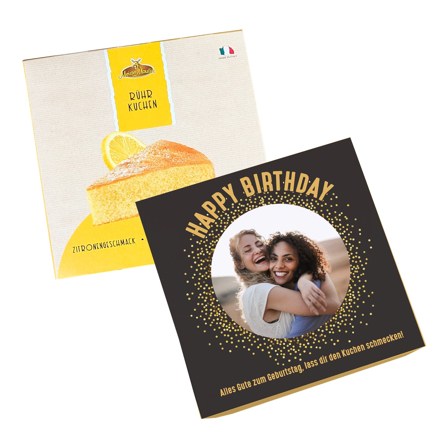 Geburtstagskuchen mit Foto und Wunschtext personalisiert | Happy Birthday Motiv