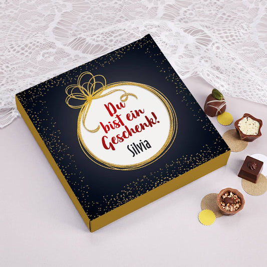 Pralinen zum Dank mit Personalisierung