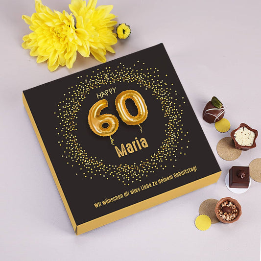 Pralinenschachtel zum 60. Geburtstag