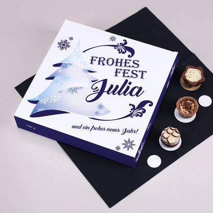 Winterlicher Lindtpralinien als tolles Geschenk zu Weihnachten