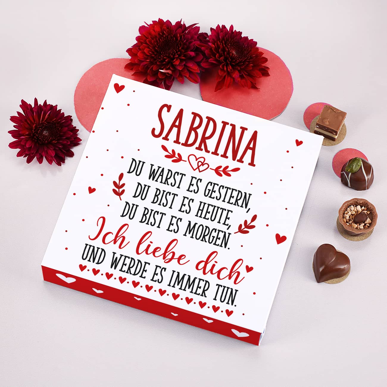 Lindt Pralinen Ich liebe dich für immer zum Valentinstag