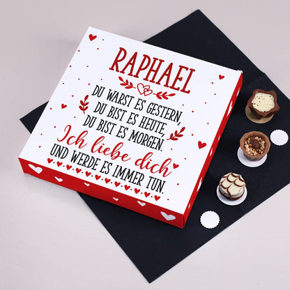 Schokolade zum Valentinstag personalisiert