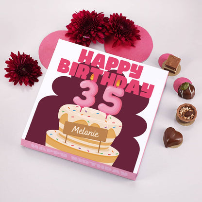 Lindt Mini Pralinen zum Geburtstag personalisiert mit Name & Alter